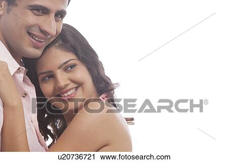 Stock Image - Couple smiling. Fotosearch