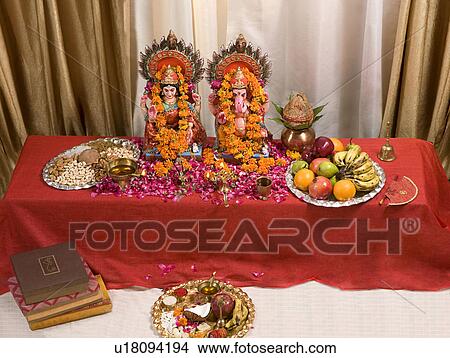 Diwali puja View Large Photo Image Picture - Diwali puja . Fotosearch