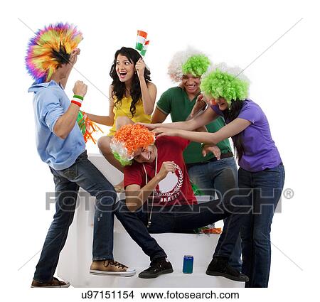 Friends enjoying themselves View Large Photo Image Picture - Friends enjoying themselves . Fotosearch