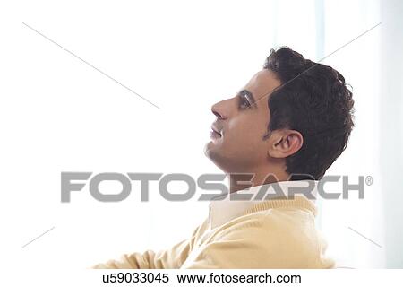 Stock Photography - Man thinking. Fotosearch