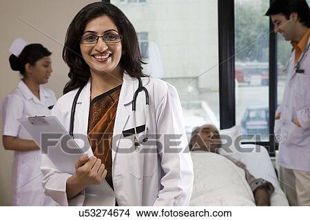 Picture - Portrait of a doctor . Fotosearch