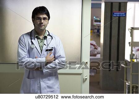 Portrait of a doctor  View Large Photo Image Stock Image - Portrait of a doctor . Fotosearch