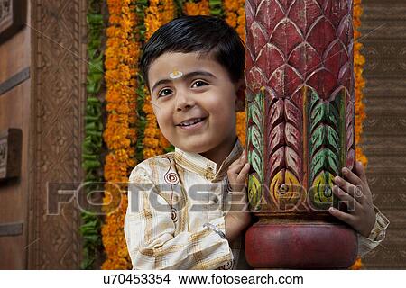 Picture - Portrait of a South Indian boy . Fotosearch