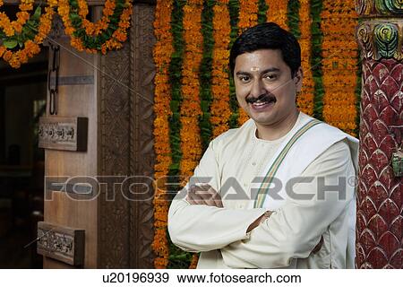 Portrait of a South Indian man View Large Photo Image Stock Photo - Portrait of a South Indian man . Fotosearch