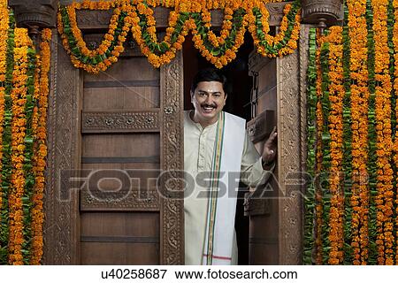 Portrait of a South Indian man View Large Photo Image Stock Photo - Portrait of a South Indian man . Fotosearch