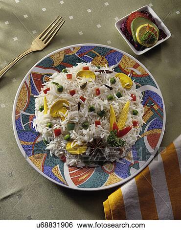 Stock Photograph - Vegetable pulao . Fotosearch
