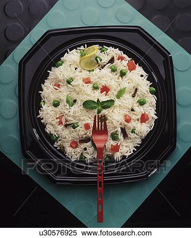 Vegetable pulao View Large Photo Image Stock Photography - Vegetable pulao . Fotosearch