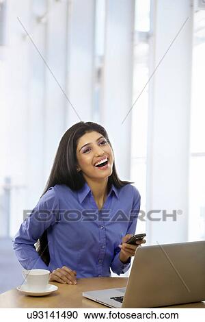 Woman having a laugh View Large Photo Image Stock Image - Woman having a laugh . Fotosearch