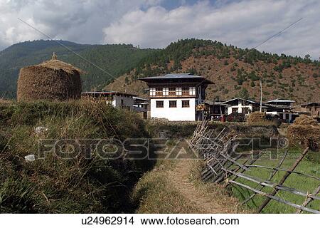 A village View Large Photo Image Picture - A village. Fotosearch