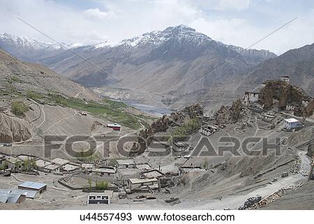Aerial view of Dhankar View Large Photo Image Stock Image - Aerial view of Dhankar . Fotosearch
