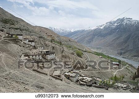 Aerial view of Dhankar View Large Photo Image Stock Image - Aerial view of Dhankar . Fotosearch