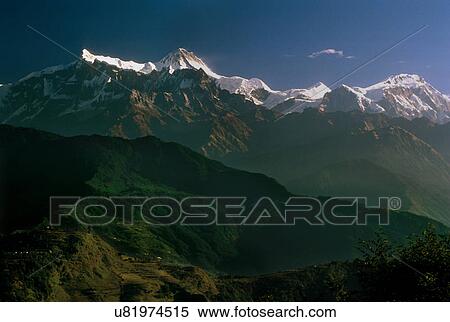 Annapurna Ranges View Large Photo Image Stock Photography - Annapurna Ranges. Fotosearch