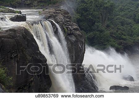 Stock Photo - Athirapally Waterfalls. Fotosearch