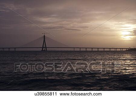 Bandra Worli Sea link View Large Photo Image Stock Image - Bandra Worli Sea link . Fotosearch