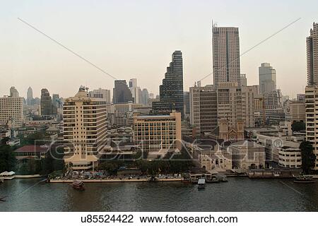 Stock Image - Bangkok Skyline. Fotosearch