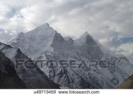 Bhagirathi peaks View Large Photo Image Stock Photo - Bhagirathi peaks. Fotosearch
