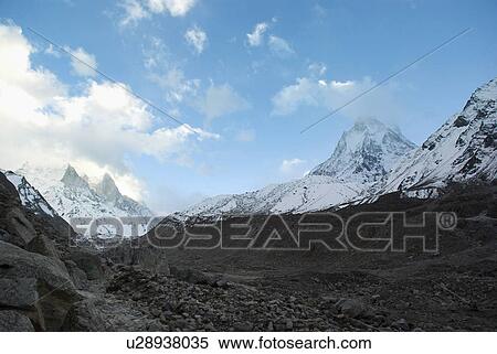 Bhagirathi peaks View Large Photo Image Stock Photography - Bhagirathi peaks. Fotosearch