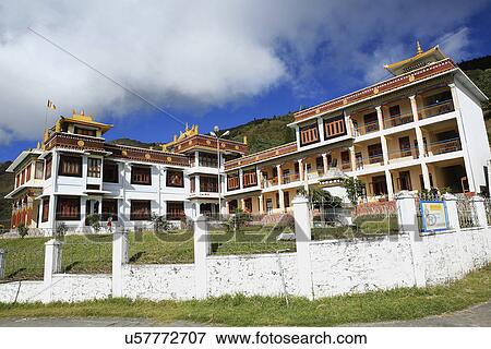 Stock Photo - Bomdila Monastery. Fotosearch