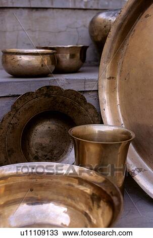Brass vessels View Large Photo Image Stock Image - Brass vessels. Fotosearch