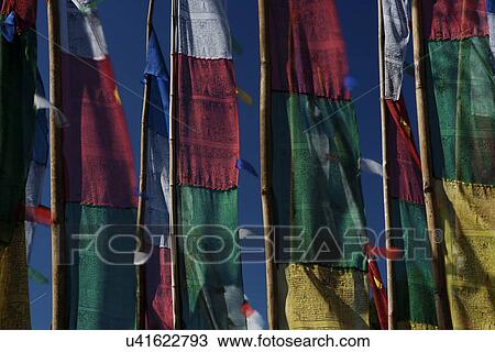 Buddhist prayer flags View Large Photo Image Stock Image - Buddhist prayer flags. Fotosearch