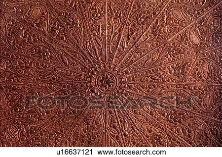Carved brass tray View Large Photo Image Stock Image - Carved brass tray. Fotosearch