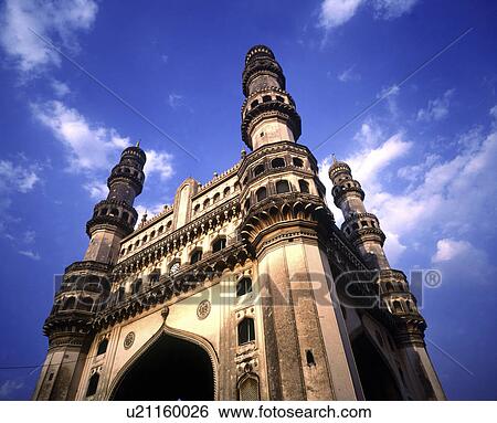 Charminar View Large Photo Image Stock Photograph - Charminar. Fotosearch