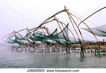 Chinese fishing net View Large Photo Image Stock Image - Chinese fishing net. Fotosearch