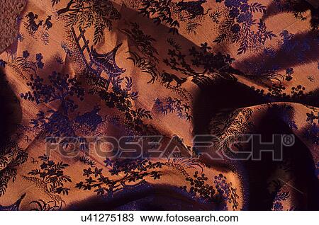 Chinese silk brocade View Large Photo Image Stock Image - Chinese silk brocade. Fotosearch