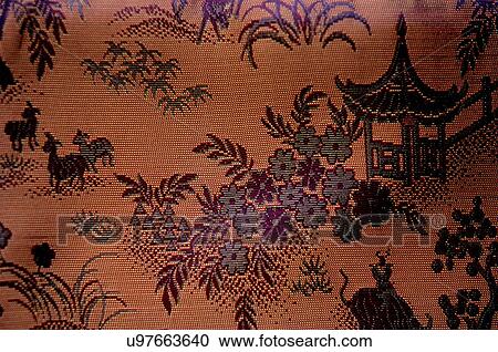 Chinese silk brocade View Large Photo Image Stock Image - Chinese silk brocade. Fotosearch