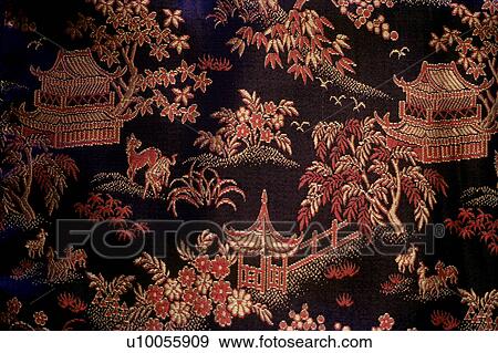 Chinese silk brocade View Large Photo Image Stock Photo - Chinese silk brocade. Fotosearch