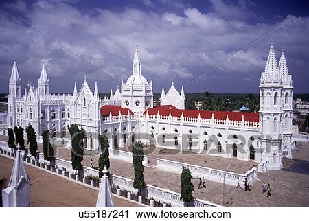 Church of Velankanni View Large Photo Image Stock Image - Church of Velankanni. Fotosearch