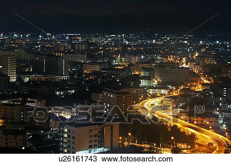 Cityscape of Pattaya at night View Large Photo Image Stock Image - Cityscape of Pattaya at night . Fotosearch