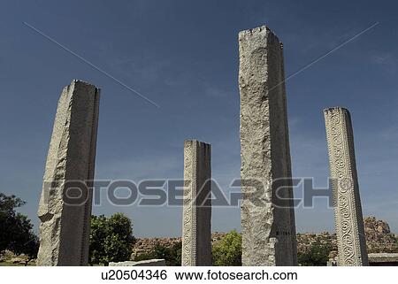 Columns near Vitthala Temple View Large Photo Image Stock Photograph - Columns near Vitthala Temple. Fotosearch