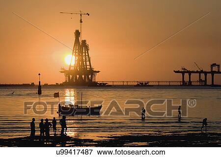 Construction of Bandra Worli Sea Link View Large Photo Image Stock Photo - Construction of Bandra Worli Sea Link. Fotosearch