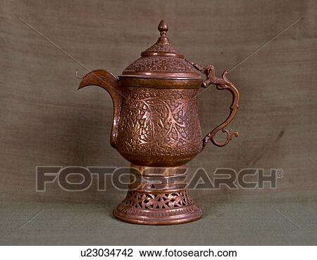 Stock Image - Copper samovar. Fotosearch