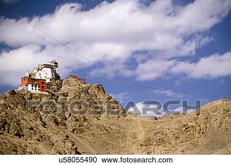 Stock Image - Dhankar Gompa (monastery). Fotosearch