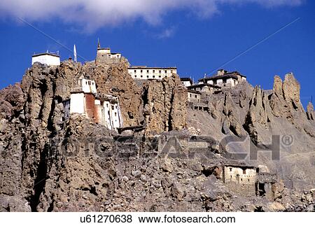 Dhankar monastery View Large Photo Image Stock Photo - Dhankar monastery. Fotosearch