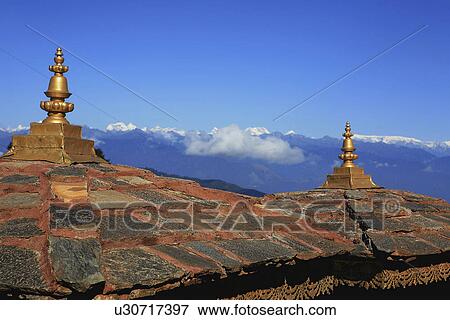 Dochula Chortens View Large Photo Image Stock Photo - Dochula Chortens. Fotosearch