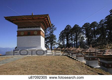 Dochula Chortens View Large Photo Image Stock Photography - Dochula Chortens. Fotosearch