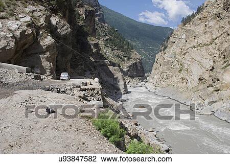 Driving in Kinnaur View Large Photo Image Stock Image - Driving in Kinnaur. Fotosearch