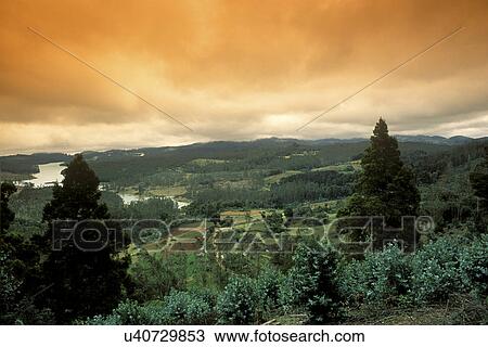 Stock Image - Emerald lake . Fotosearch