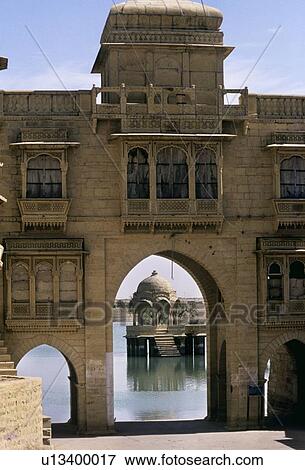 Stock Photo - Gadi Sagar Gate. Fotosearch