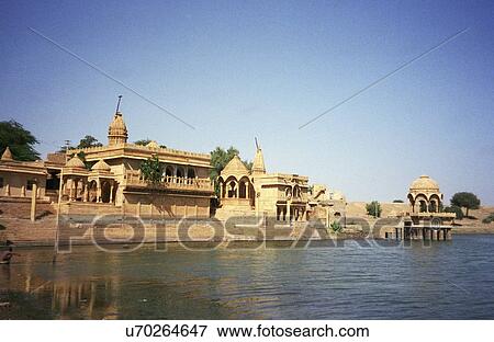 Gadi sagar View Large Photo Image Stock Photo - Gadi sagar. Fotosearch