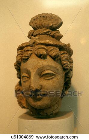 Gandhara head View Large Photo Image Stock Photo - Gandhara head. Fotosearch