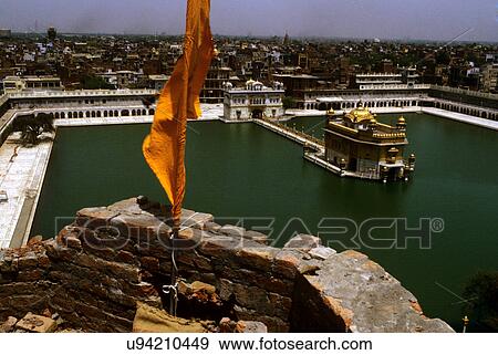 Golden temple View Large Photo Image Stock Photo - Golden temple. Fotosearch
