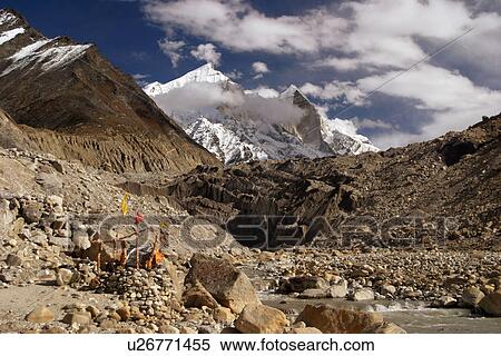 Gomukh View Large Photo Image Stock Photography - Gomukh. Fotosearch