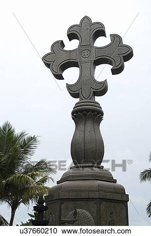 Granite Cross in Saint Thomas Church View Large Photo Image Stock Image - Granite Cross in Saint Thomas Church. Fotosearch
