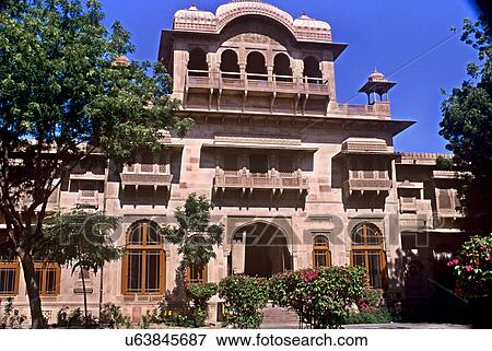 Hotel Lalgarh Palace View Large Photo Image Stock Photo - Hotel Lalgarh Palace. Fotosearch