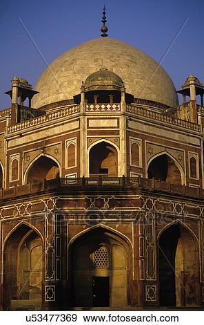 Humayun's Tomb at dusk View Large Photo Image Stock Photo - Humayun's Tomb at dusk. Fotosearch