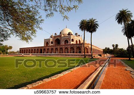 Humayun's Tomb View Large Photo Image Stock Photo - Humayun's Tomb. Fotosearch